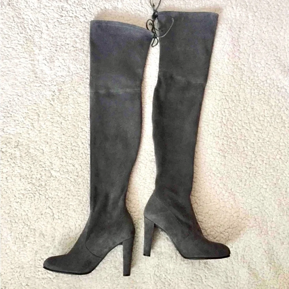 New STUART WEITZMAN Highland Over The Knee Suede Boots Size 8